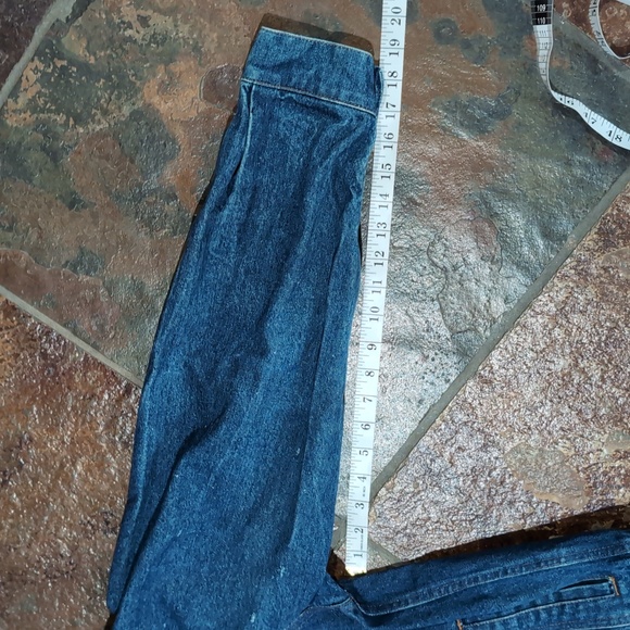 Vintage 80’s American Hero Distressed Denim Jean Jacket Size Medium - Picture 7 of 11